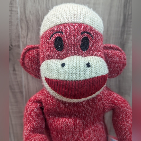 Ralph Lauren Style! Christmas Sock Monkey Red "Maxx" Plush Stuffed Animal 18" - Picture 2 of 7
